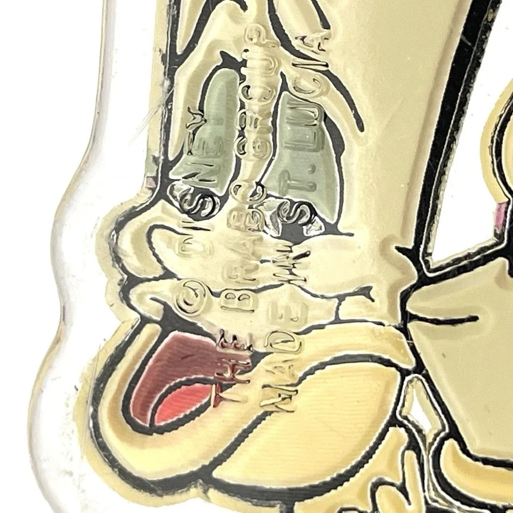 Vintage 1990s‎ Disney Beauty and the Beast Lumiere Brabo Group Acrylic Keychain